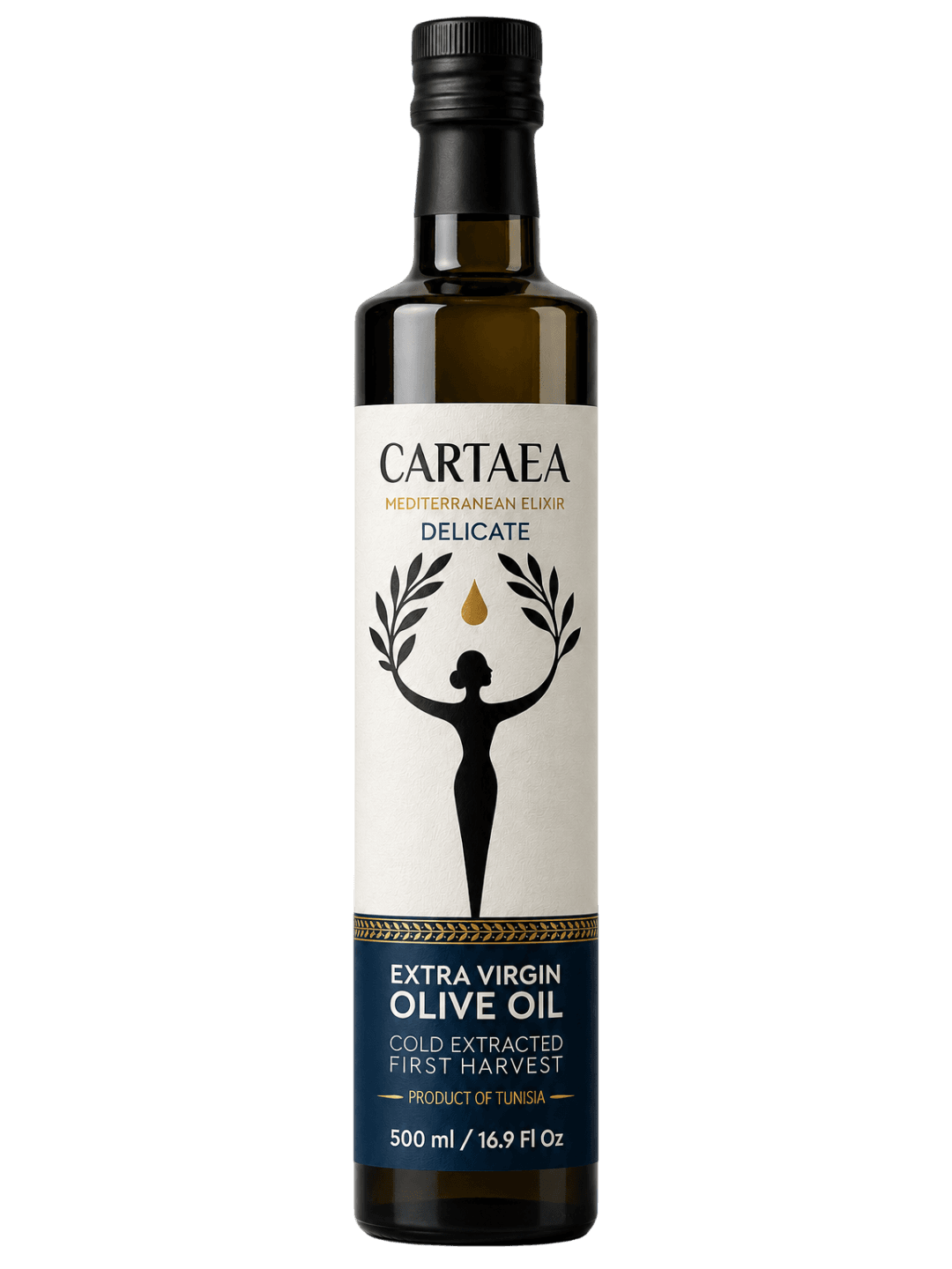 Bouteille d'huile d'olive CARTAEA Délicate
